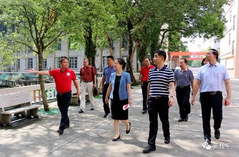钟畅姿到浔州高中调研教育工作