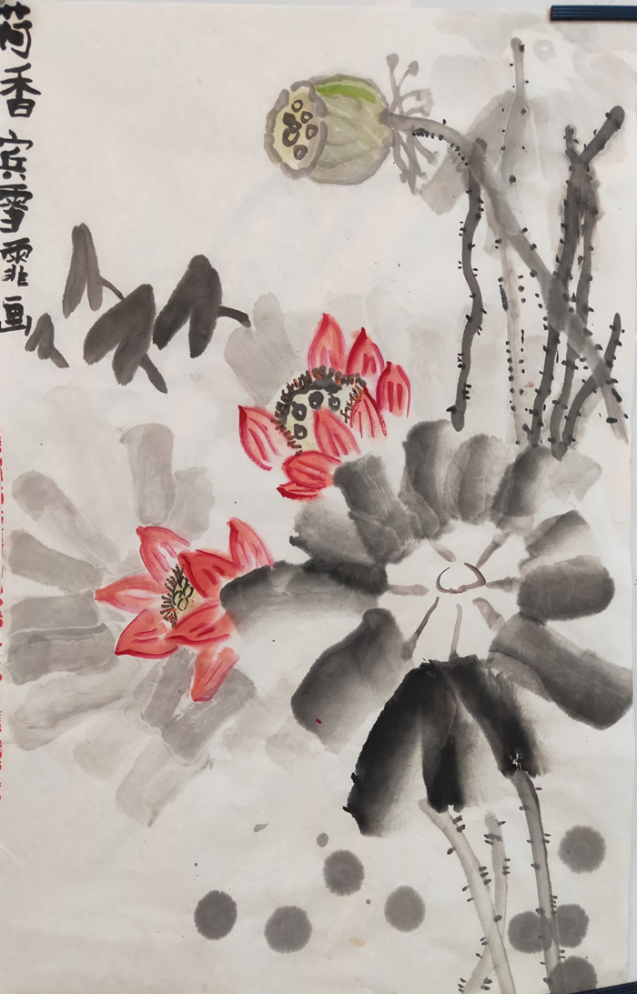 港宁小学三年级六班宾雪霏国画《荷香》_副本.jpg